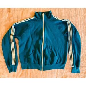 Vintage 1970s Teal Track Jacket